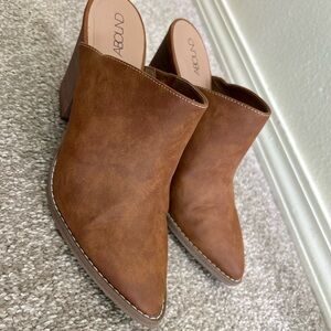 Abound Maya Block Heel Mule-Brown